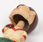 Barry Round's c. 1960s South Melbourne Swans bobblehead figurine, made in Japan by Grizelle, 15cm tall. - 4
