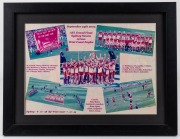 Two framed photographs of Barry Round winning the 1982 Escort Cup with Alan Aylett in background, 52.5 x 70.5cm overall, plus 'September 24th 2005 AFL Grand Final Sydney Swans versus West Coast Eagles' photo montage, framed and window mounted, 56 x 43cm o - 3