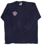 Barry Round's 1996 AFL Centenary long-sleeved jumper, AFL Centenary logo on front, number 25 and 'ROUND' name on back, produced by Sekem.
