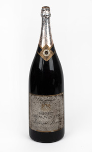 Seppelt Great Western Imperial Reserve 4.18L bottle of champagne, presented to Barry Round on the night of his Brownlow win.