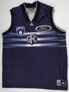 Barry Round's 2003 Swans Team of the Century commemorative T-shirt, together with his 2005 Swans Premiers polo and his c. 2000s Geelong F.C. Adidas supporter guernsey. - 3