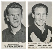 1964 CLARENCE FOOTBALL CLUB (Kangaroos), TASMANIA: A part set of the player cards issued with various sponsorship details on each card, [21/38]; includes 3 signed in pen - Graham Jackson, John Mills and Russell Newell. Although only a part set, we have no
