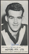 1964 CLARENCE FOOTBALL CLUB (Kangaroos), TASMANIA: A part set of the player cards issued with various sponsorship details on each card, [21/38]; includes 3 signed in pen - Graham Jackson, John Mills and Russell Newell. Although only a part set, we have no - 2