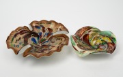 Two Murano glass "Tutti Frutti" dishes, mid 20th century, the larger 23cm wide