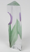MATS JONASSON&nbsp;Swedish art glass tulip ornament, 20cm high - 3