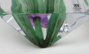 MATS JONASSON&nbsp;Swedish art glass tulip ornament, 20cm high - 5