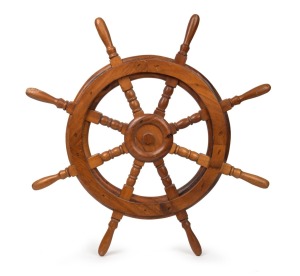 An ornamental ship's wheel, 20th century, 64cm wide