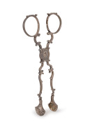 Antique 18th century CHANNEL ISLANDS sterling silver sugar nips, hallmarked with Lion Passant & IP (the P with extended foot), Jean Le Page 1 active Guernsey 1820's, 32 grams