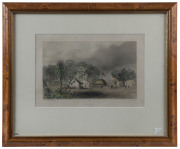 LOUIS LE BRETON (1818 - 1866), New-Victoria (Port Essington), hand-coloured lithograph from "Voyage au P&ocirc;le Sud et dans Oceanie...", by Jules Dumont d'Urville, 1846, 22 x 31cm. - 2