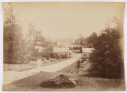 INDIAN PHOTOGRAPHS: Two albumen prints, circa 1870, probably by A.T.W. Penn, comprising "No.4: Ootacamund from Church Hill showing the church, Public offices, Library." and "17. Ootacamund. Entrance to the Botanical Gardens, from within". (both labelled i - 3