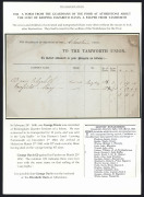 ELIZABETH DAVIS, LEFT A PAUPER FOLLOWING HER HUSBAND'S CONVICTION March 18th, 1844 printed form from The Guardians of the Poor of the Atherstone Union, about the cost of keeping Elizabeth Davis, a pauper from Tamworth. - 3