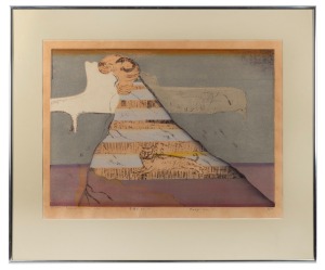ARTIST UNKNOWN, Lady No.II, lithograph, 8/50, signed lower left (illegible), 43 x 57cm, 62 x 74cm overall.