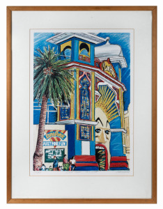 ARTIST UNKNOWN, Luna Park, St. Kilda, lithograph, 5/500, signed lower right (illegible), 61 x 42cm, 83 x 62cm overall.