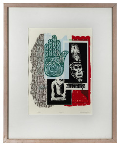 GREGORY MONCRIEFF (1950 - ), Signs, lithograph, 4/30, signed lower right "Moncrieff, '88", 41 x 30cm, 67 x 53cm overall.