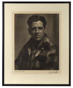 JULIAN SMITH (Australian, 1873-1947]) "Arthur Banfield", black and white portrait photograph, signed and titled in pencil in the lower margin, sheet size 35 x 27cm, 52 x 43cm overall