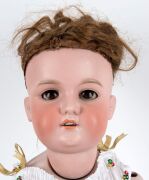 Armand Marseille antique German porcelain headed doll with articulated limbs, early 20th century, ​​​​​​​an impressive 77cm high - 2