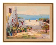 RUDOLF NEGELY (1883-1950), Arbe, oil on canvas, signed lower right "Negely, '35", 60 x 80cm, 71 x 91cm overall. - 2