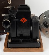 AGFA: Movector 16c movie projector, c. 1930s, in maker's case with spool. - 3