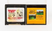 CINEMA ADVERTISING: Eight 8 x 8cm c. 1940s suburban Melbourne businesses glass slides, including 'Emerald Country Club - Open to Guests...', 'Ladies Fashion Shoes - Public Benefit Bootery...', 'Rutherford Quality Butcher Nicholson St. One Grade Only - The - 2