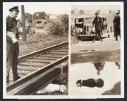 TRAGIC EVENTS: Six 1930s press agency photographs featuring reporting on poverty in Calcutta, vehicle crashes, flooding, and others. (6 items, the largest 23 x 18cm) - 3