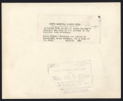 HOLLYWOOD: 1934 23 x 18cm Associated Press photograph of a lion 'attack' at Gay's Lion Farm, known for raising the early Metro-Goldwyn-Mayer lions and supplying animal actors to early film industry productions more broadly, together with one other photo o - 3