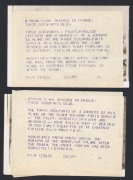 AIRMAIL INTEREST: Two Associated Press photographs of the 1938 crash of a German Junkers 52 mail plane near Paris, the first image clearly showing efforts to recover airmail from the burnt-out wreckage, with official stamps on rear and accompanying news c - 2
