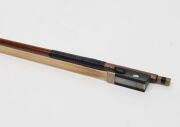 An antique German trade violin with bow in mahogany veneered case, the violin with internal label "Copy of Nicolaus Amatus Fecit Made in Germany'", the violin 60cm long, the case 80cm long. - 6