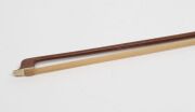 An antique German trade violin with bow in mahogany veneered case, the violin with internal label "Copy of Nicolaus Amatus Fecit Made in Germany'", the violin 60cm long, the case 80cm long. - 7