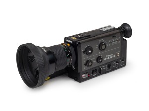CANON: 1014XL-S Super-8 movie camera [#132643] with Canon C-8 6.5-65mm f1.4 lens, Canon lens hood, and lens cap, c. 1980s.
