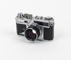 NIPPON KOGAKU: Nikon SP rangefinder camera [#6206194] with&nbsp;Nikkor-S 50mm f1.4 lens [#400801], c. 1960.