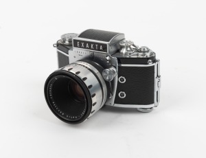 IHAGEE: Exakta Varex VX IIa SLR camera [#953481] with Meyer-Optik G&ouml;rlitz Domiron 50mm f2 lens [#1975974], c. 1961.