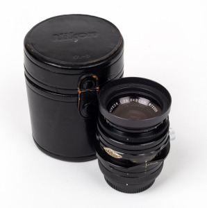 NIPPON KOGAKU: Nikon PC-Nikkor 35mm f2.8 lens [#872209] with Nikon CL-5 leather case.