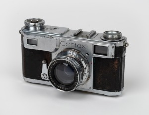ZEISS IKON: Contax II (543/24) rangefinder camera [#G.7465] with Carl Zeiss Jena Sonnar 50mm f2 lens [#2137520], c. 1939.