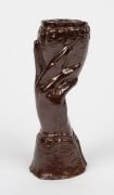 A colonial brickworks pottery hand vase 19th century, ​​​​​​​17.5cm high - 3