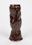 A colonial brickworks pottery hand vase 19th century, ​​​​​​​17.5cm high - 4
