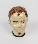 Colonial pottery bust money box, rare, ​​​​​​​15cm high - 2