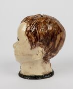 Colonial pottery bust money box, rare, ​​​​​​​15cm high - 5