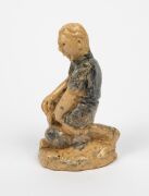 MERRIC BOYD self portrait pottery statue, incised "Merric Boyd 1946", 15.5cm high - 4