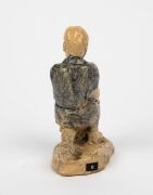 MERRIC BOYD self portrait pottery statue, incised "Merric Boyd 1946", 15.5cm high - 5