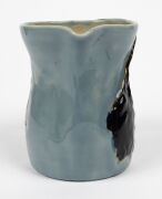CRUFFEL Australian ceramic jug with windswept tree branch handle motif by William Merric Boyd, stamped "Cruffel Porcelain", 14.5cm high, 16.5cm wide - 3