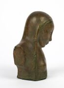 GUSTAV PILLIG fired plaster statue of a lady with bronzed finish, incised "G. Pillig", ​​​​​​​16cm high - 4