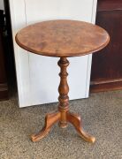 A Colonial Australian huon pine wine table with one piece slab top, Tasmanian origin, mid 19th century, 77cm high, 56cm diameter - 5