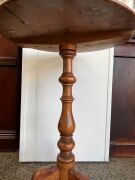A Colonial Australian huon pine wine table with one piece slab top, Tasmanian origin, mid 19th century, 77cm high, 56cm diameter - 6