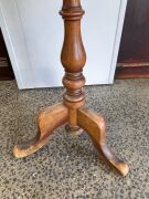 A Colonial Australian huon pine wine table with one piece slab top, Tasmanian origin, mid 19th century, 77cm high, 56cm diameter - 7