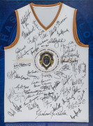 'THE HIGHEST HONOUR - CELEBRATING THE HISTORY OF THE BROWNLOW MEDAL' display produced by the AFL and the AFL Players Association, comprising head shots of all winners up to 2014. Featuring an oversized replica Brownlow Medal as centrepiece, a specially-de - 2