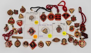 WEST ADELAIDE FOOTBALL CLUB: 1948 - 1980 slightly duplicated range of membership fobs, badges and lapel pins; nice group. (35).