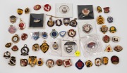 VARIOUS FOOTBALL CLUB MEMBERSHIP FOBS OR BADGES: noted Berri 1924, Sturt 1924, Rovers 1927, North Launceston 1933, Boulder City 1936, Ararat 1938, Semaphore Central 1939, Mines Rovers 1941, Wayback 1948, Naracoorte 1952, Wendouree 1954, North Broken Hill 