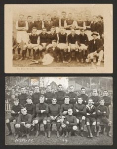 FITZROY Football Club: real photo postcards, one dated 1909 in the plate; the other undated but by Don Photo. (2).