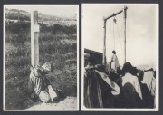 SPY EXECUTIONS: Grisly group of five c. 1930s 16 x 11.5cm press photographs depicting spies being executed by hanging, firing squad, etc. (5 items) - 2