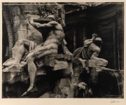TONY NOTARBERARDINO (Australian) Fontana dei Quattro Fiumi silver gelatin photograph, 1978 signed in margin lower right 51 x 60.5cm
